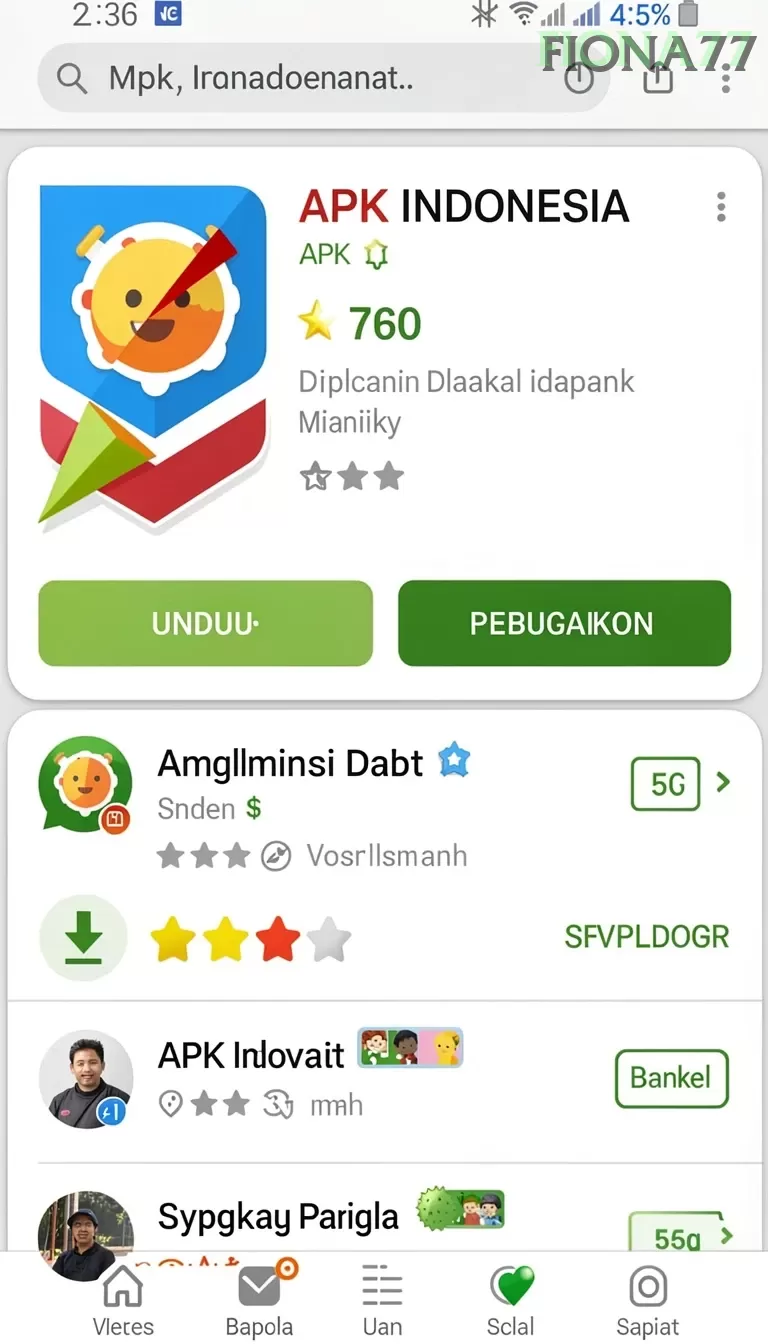Cuplikan layar RPRR — halaman utama